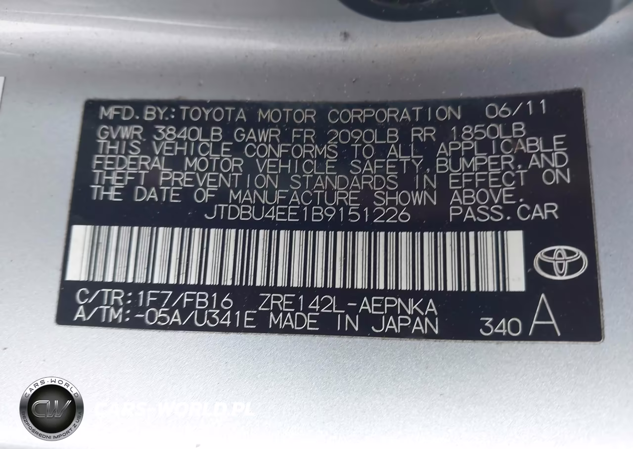 2011 Toyota Corolla Le VIN:JTDBU4EE1B9151226 - 9