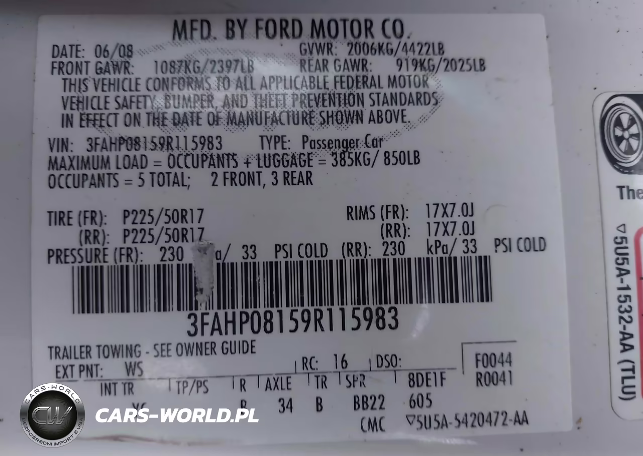 2009 Ford Fusion Sel VIN:3FAHP08159R115983 - 9