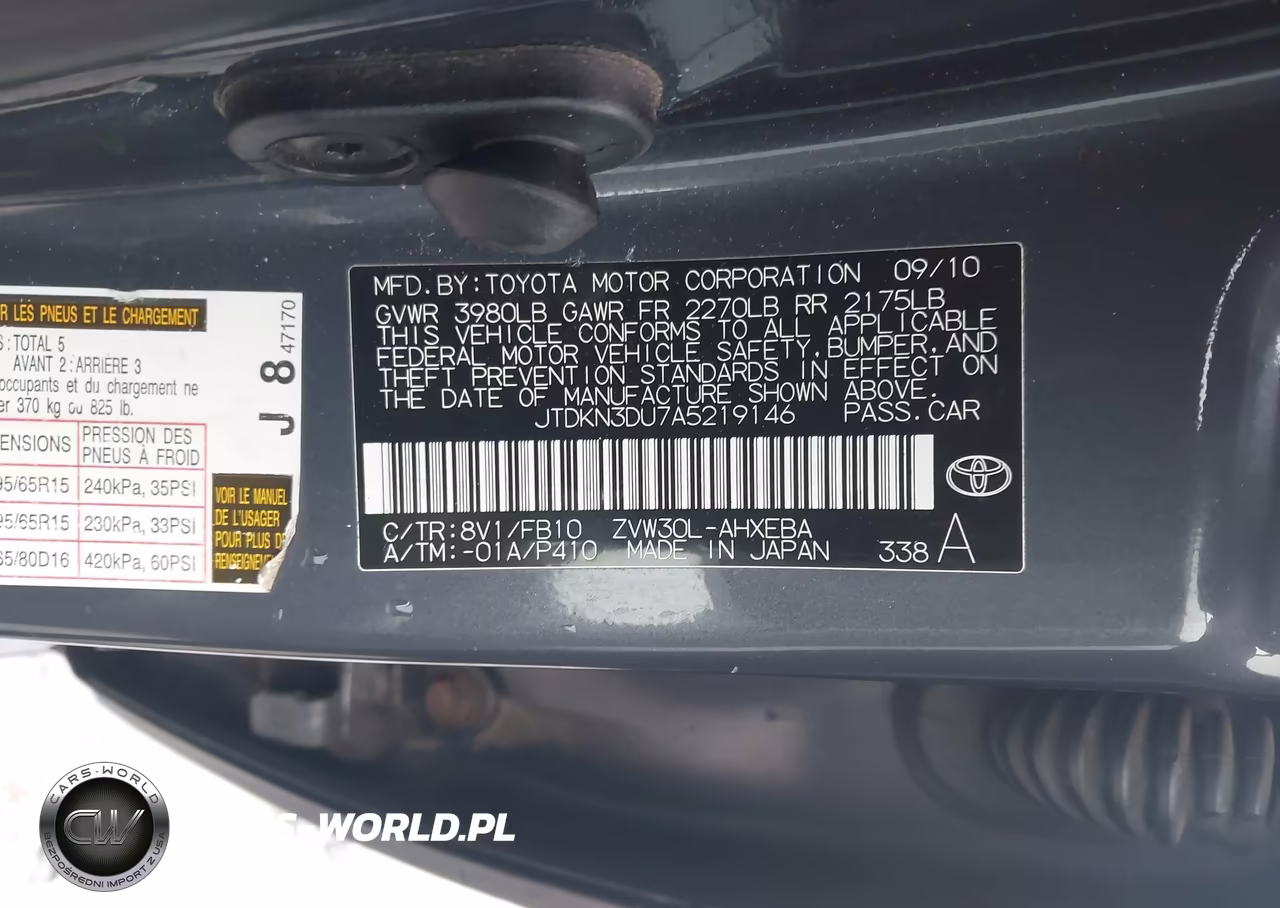 2010 Toyota Prius Ii VIN:JTDKN3DU7A5219146 - 9