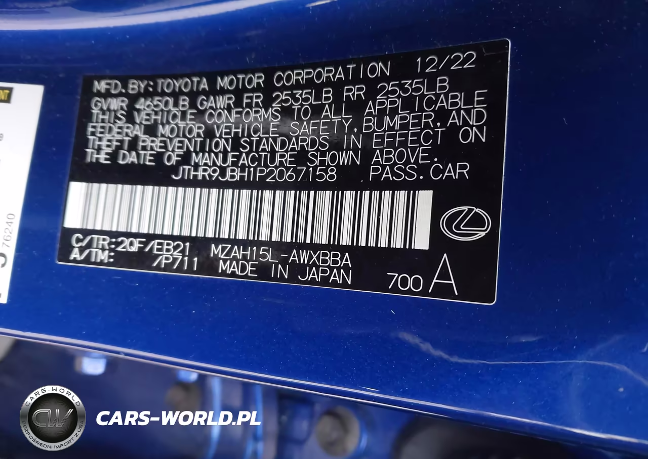 2023 Lexus Ux 250H F Sport Handling VIN:JTHR9JBH1P2067158 - 9