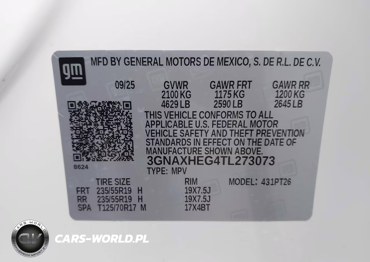 2026 Chevrolet Equinox Fwd Lt VIN:3GNAXHEG4TL273073 - 9