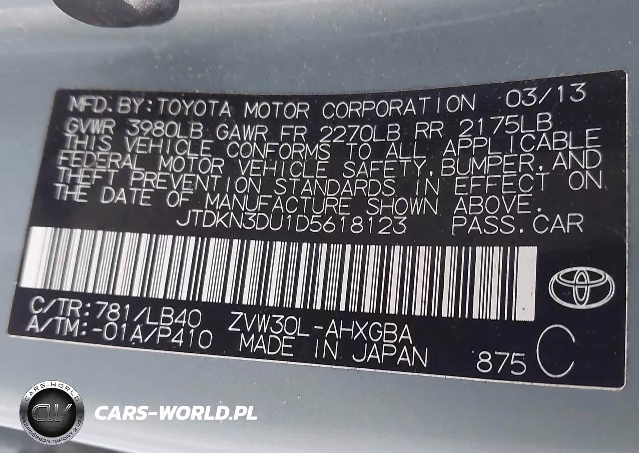 2013 Toyota Prius Four VIN:JTDKN3DU1D5618123 - 9