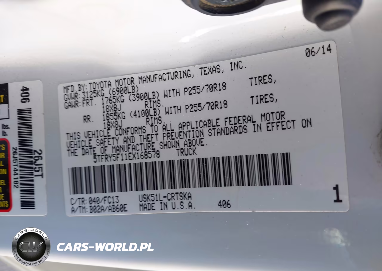 2014 Toyota Tundra Sr5 5.7L V8 VIN:5TFRY5F11EX168578 - 9