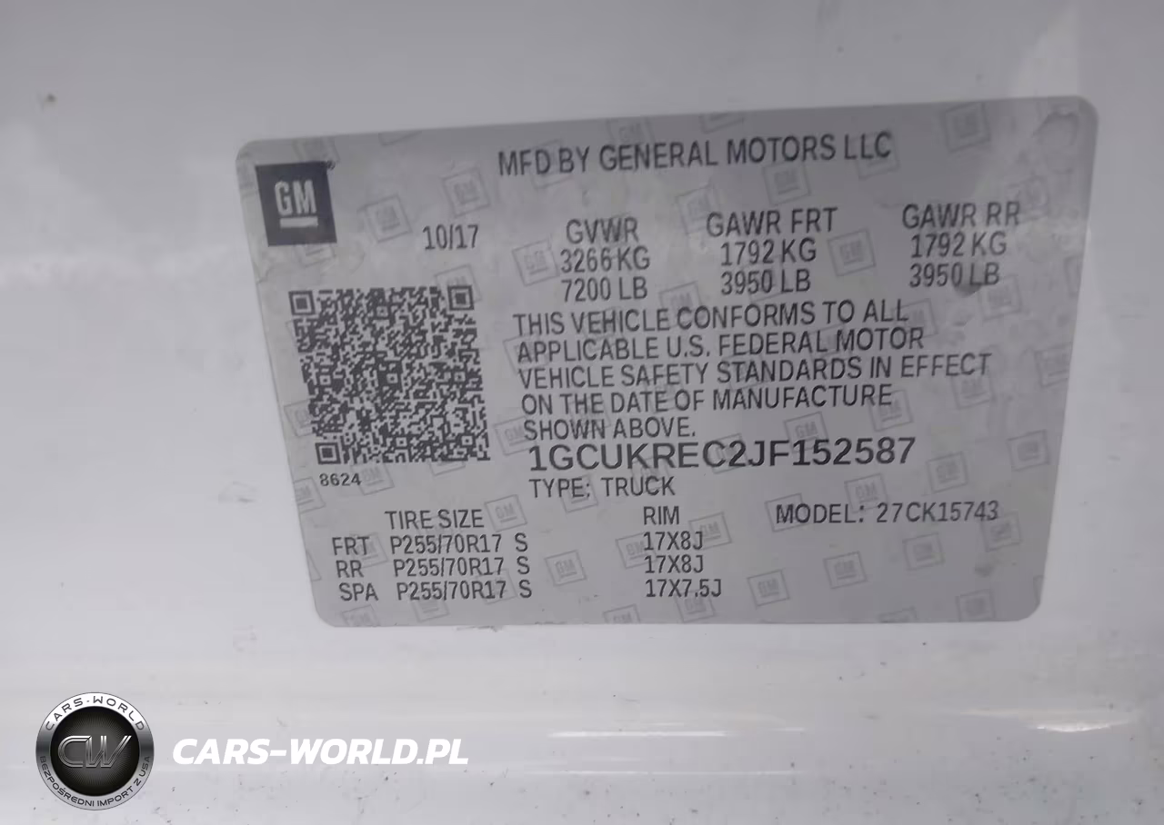 2018 Chevrolet Silverado 1500 1Lt VIN:1GCUKREC2JF152587 - 9