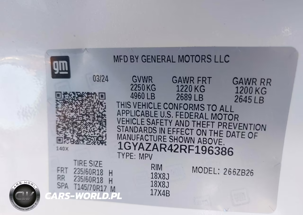 2024 Cadillac Xt4 Fwd Luxury VIN:1GYAZAR42RF196386 - 9