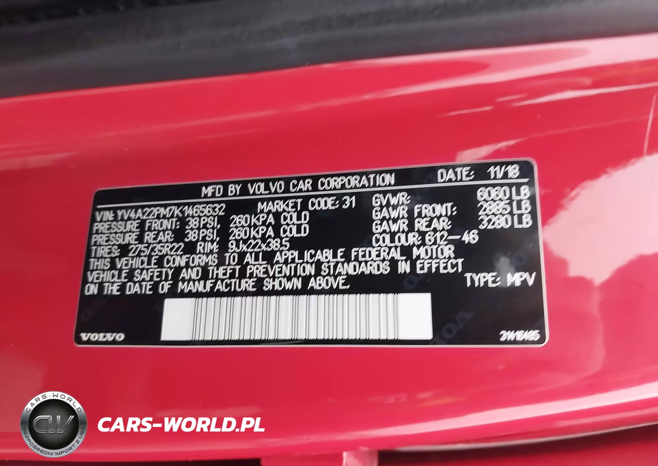 2019 Volvo Xc90 T6 R-Design VIN:YV4A22PM7K1465632 - 9
