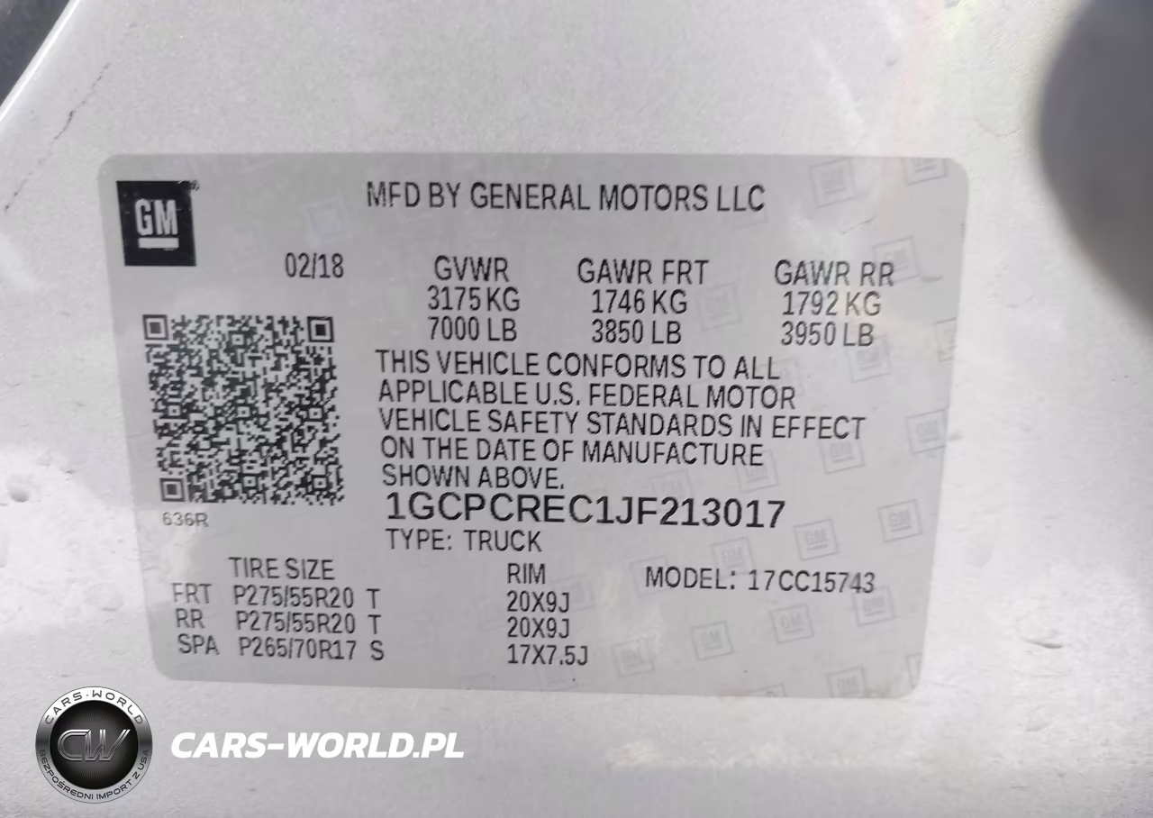 2018 Chevrolet Silverado 1500 1Lt VIN:1GCPCREC1JF213017 - 9