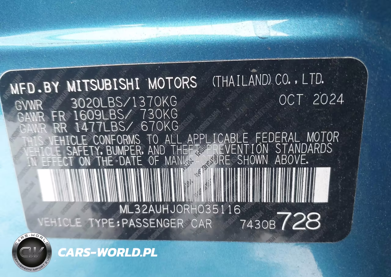 2024 Mitsubishi Mirage Es VIN:ML32AUHJ0RH035116 - 9