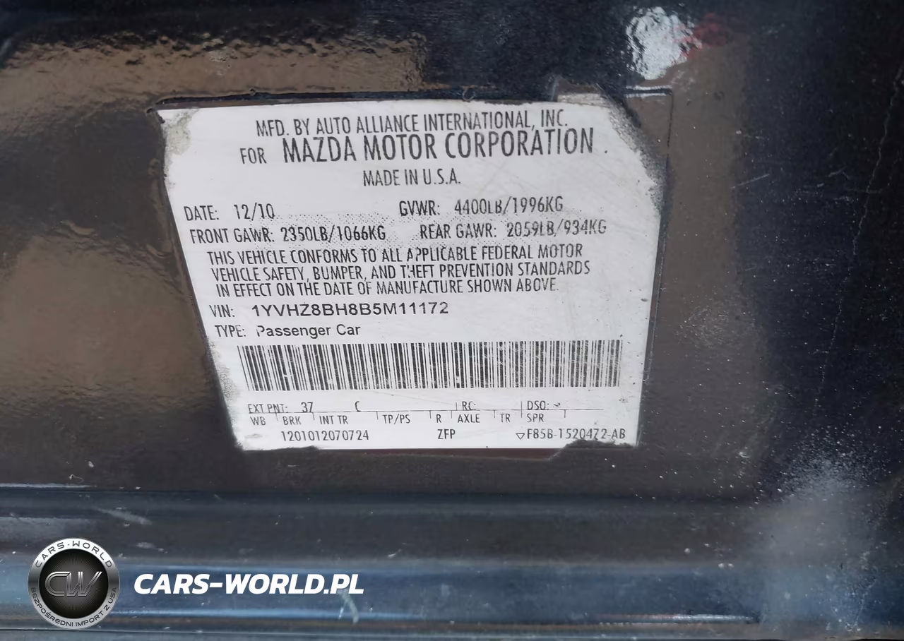 2011 Mazda Mazda6 I Sport VIN:1YVHZ8BH8B5M11172 - 9