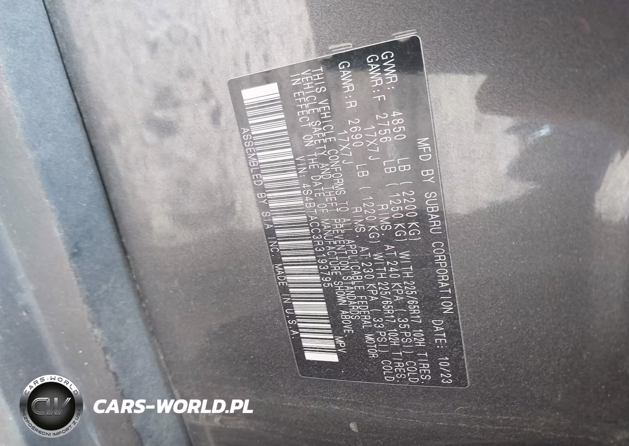 2024 Subaru Outback Premium VIN:4S4BTACC3R3193795 - 9