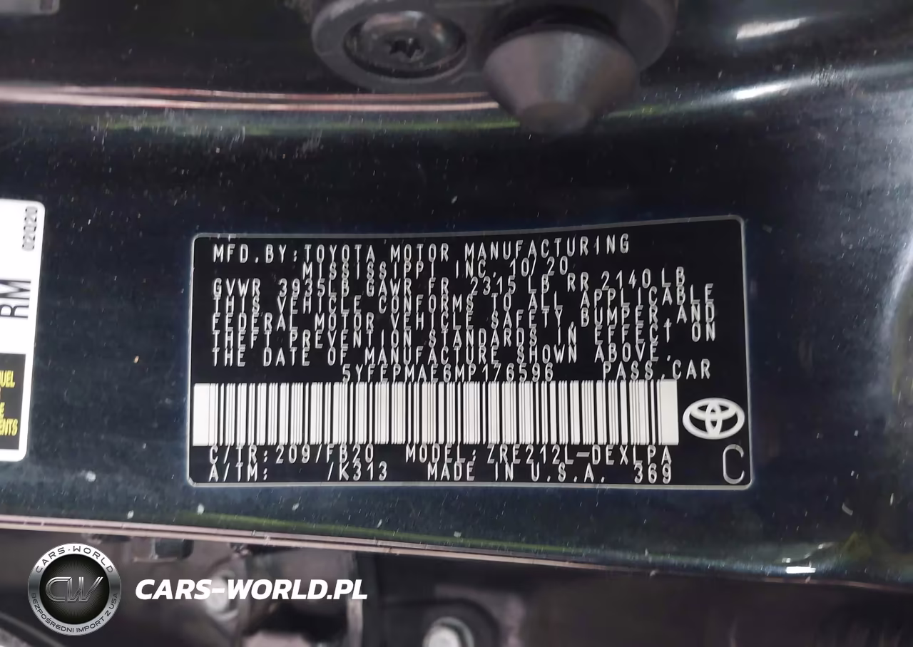2021 Toyota Corolla Le VIN:5YFEPMAE6MP176596 - 9