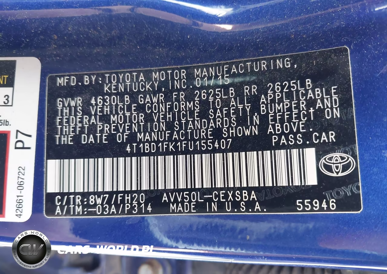 2015 Toyota Camry Hybrid Se VIN:4T1BD1FK1FU155407 - 9