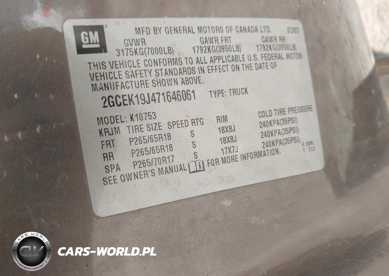 2007 Chevrolet Silverado 1500 Ltz VIN:2GCEK19J471646061 - 9
