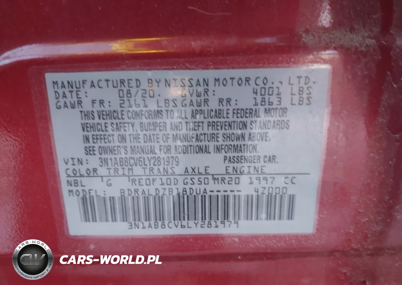 2020 Nissan Sentra Sv Xtronic Cvt VIN:3N1AB8CV6LY281979 - 9