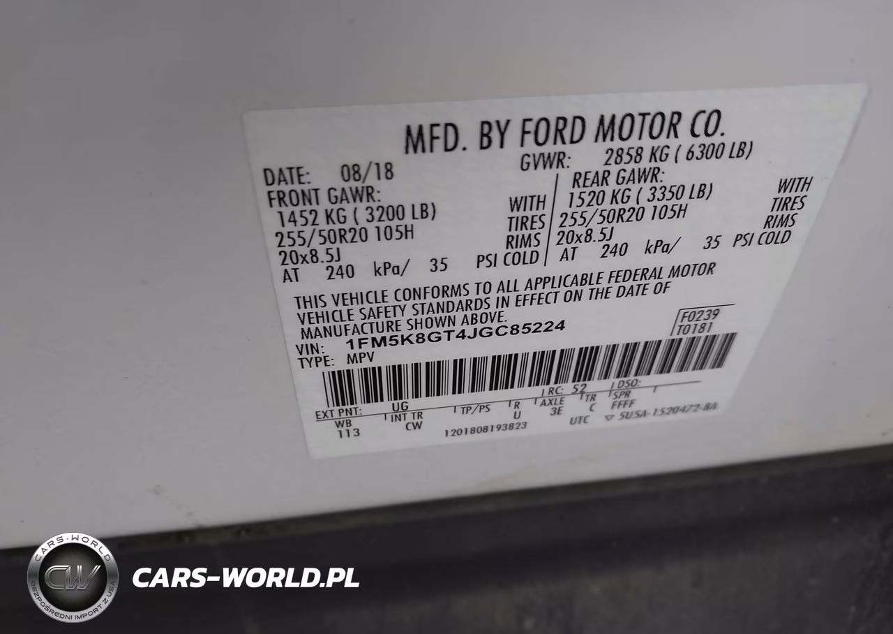 2018 Ford Explorer Sport VIN:1FM5K8GT4JGC85224 - 9