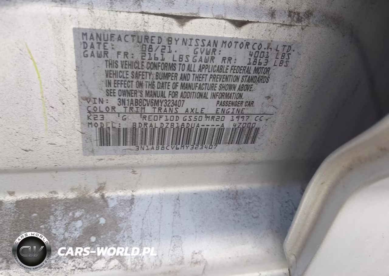 2021 Nissan Sentra Sv Xtronic Cvt VIN:3N1AB8CV6MY323407 - 9