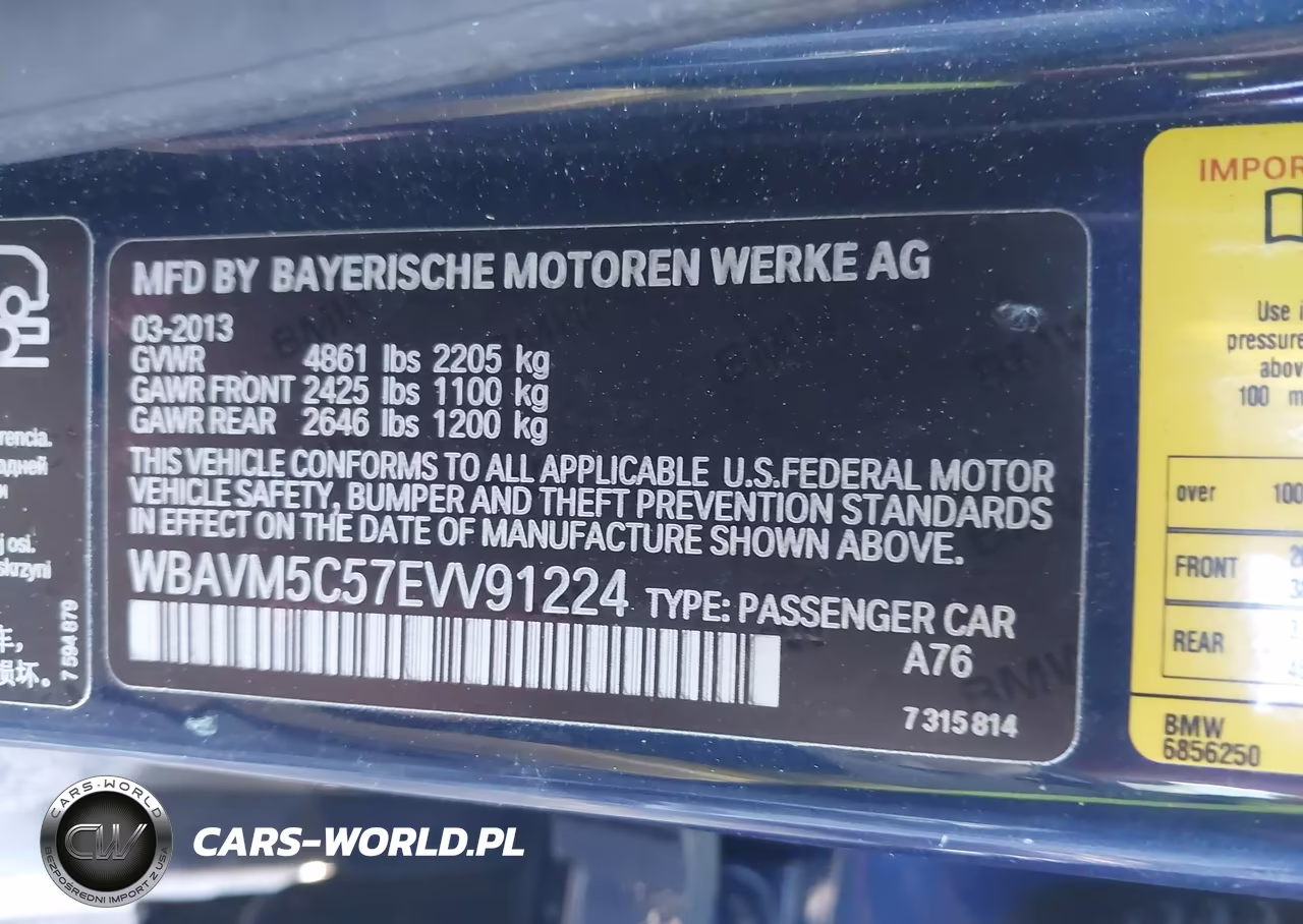 2014 BMW X1 xDrive35I VIN:WBAVM5C57EVV91224 - 9