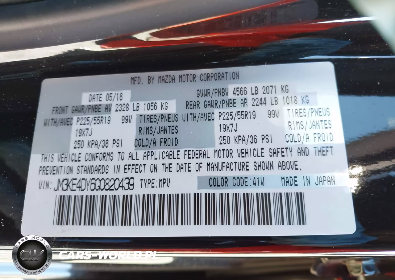 2016 Mazda Cx-5 Grand Touring VIN:JM3KE4DY6G0820439 - 9