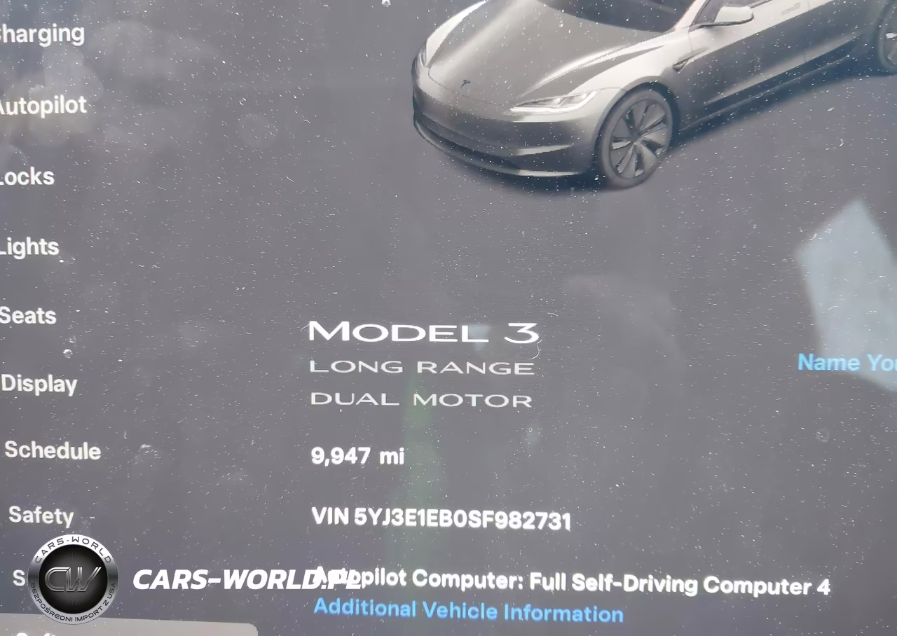 2025 Tesla Model 3 Long Range All-Wheel Drive VIN:5YJ3E1EB0SF982731 - 15