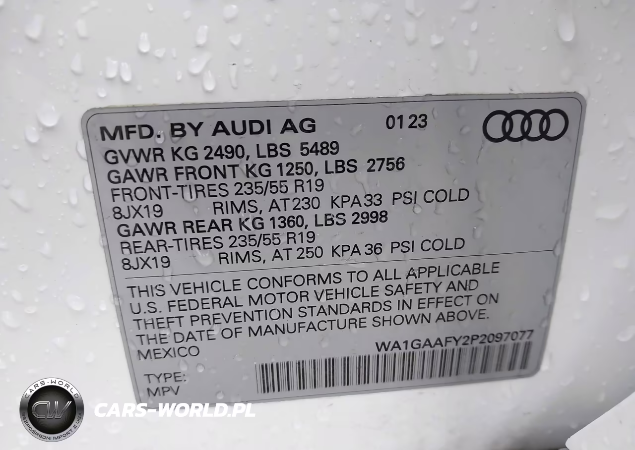 2023 Audi Q5 Premium 45 Tfsi S Line Quattro VIN:WA1GAAFY2P2097077 - 9