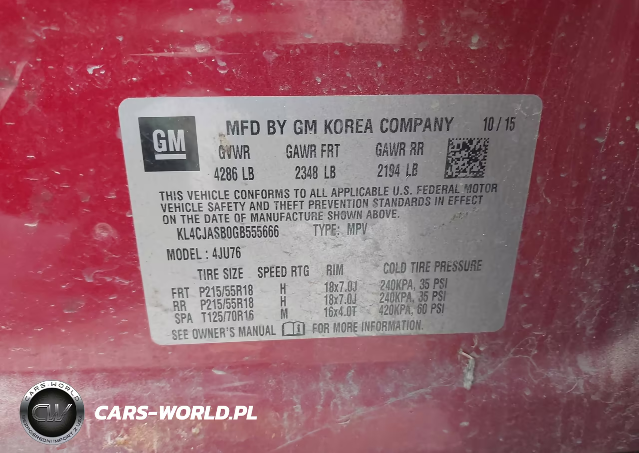 2016 Buick Encore VIN:KL4CJASB0GB555666 - 9
