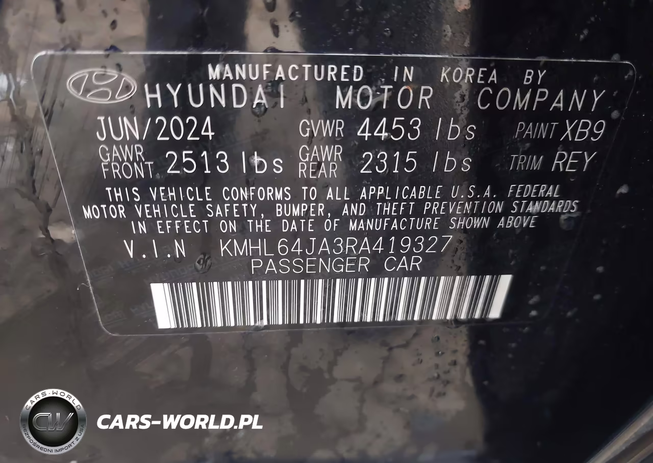 2024 Hyundai Sonata Sel VIN:KMHL64JA3RA419327 - 9
