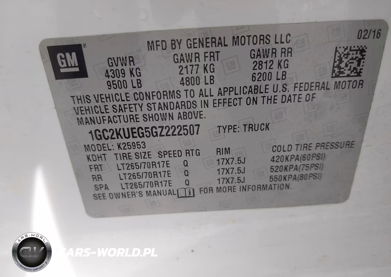 2016 Chevrolet Silverado 2500Hd Wt VIN:1GC2KUEG5GZ222507 - 9