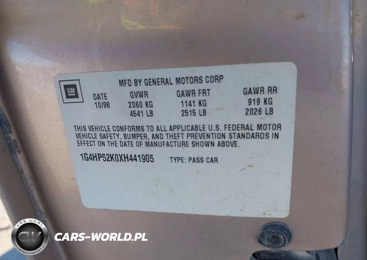 1999 Buick Lesabre Custom VIN:1G4HP52K0XH441905 - 9