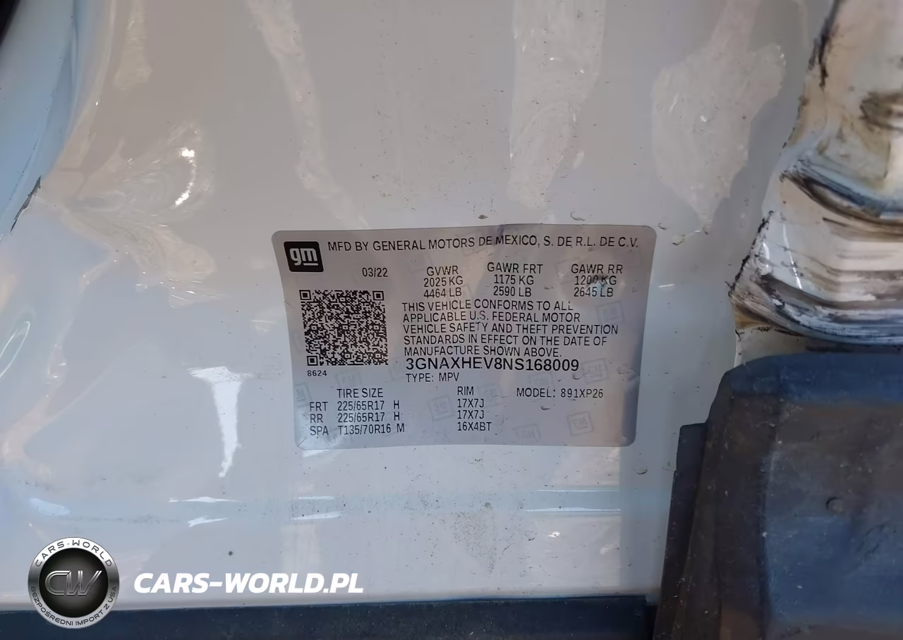 2022 Chevrolet Equinox Ls VIN:3GNAXHEV8NS168009 - 9