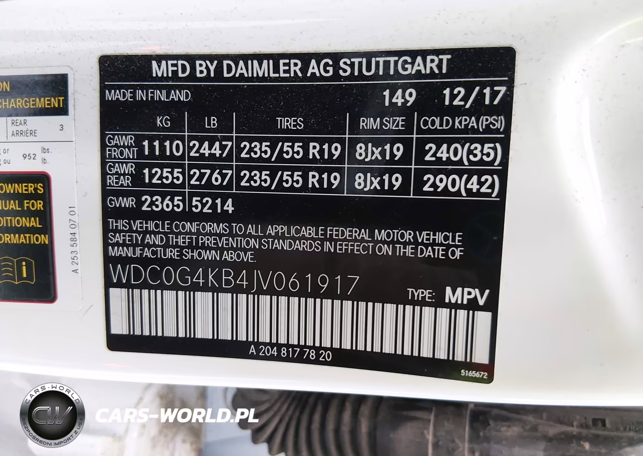 2018 Mercedes-Benz Glc 300 4Matic VIN:WDC0G4KB4JV061917 - 9