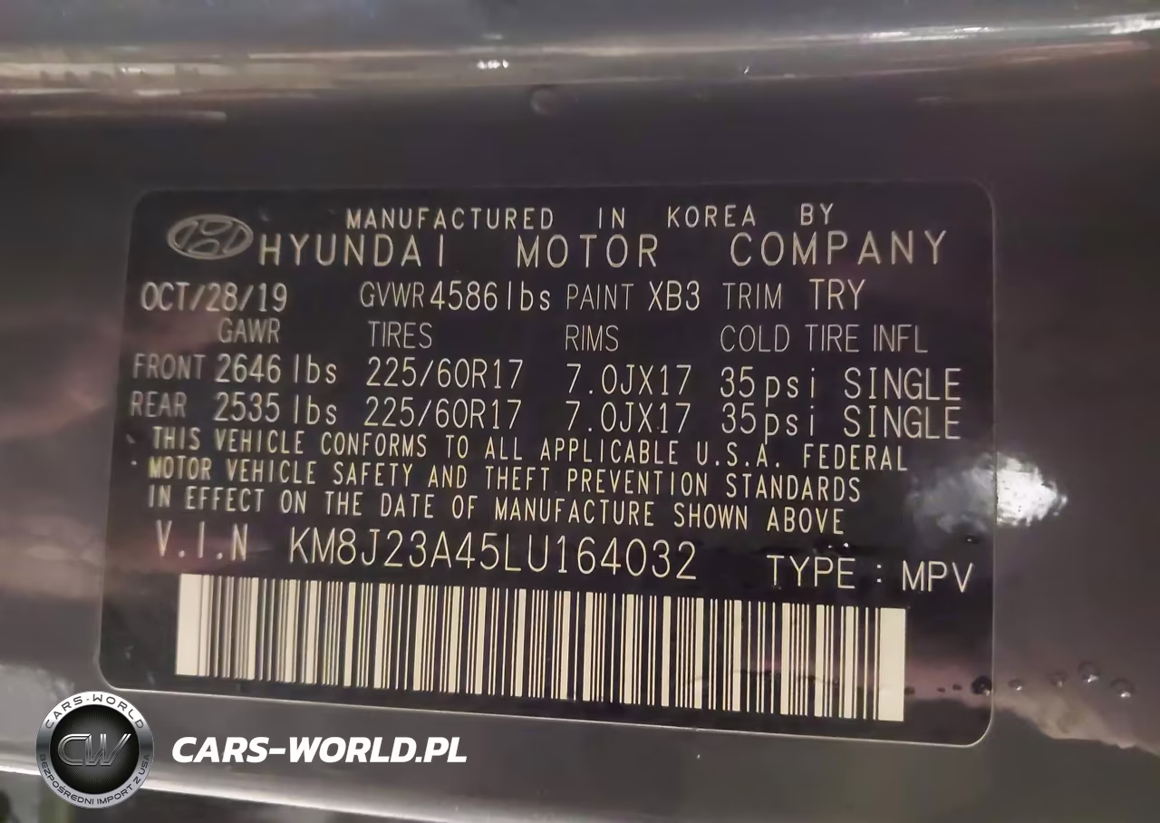 2020 Hyundai Tucson Se VIN:KM8J23A45LU164032 - 9