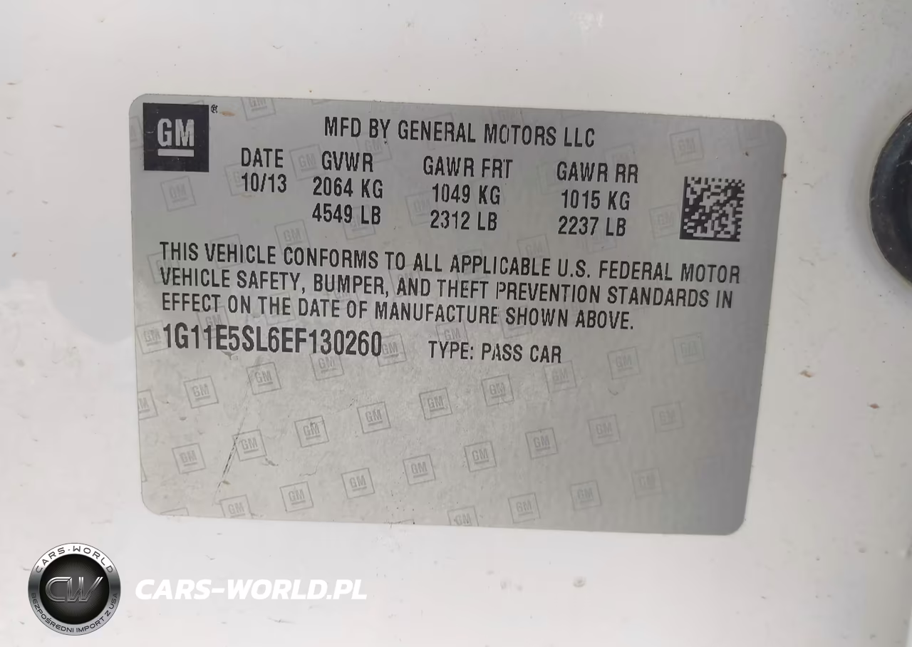 2014 Chevrolet Malibu 2Lt VIN:1G11E5SL6EF130260 - 9