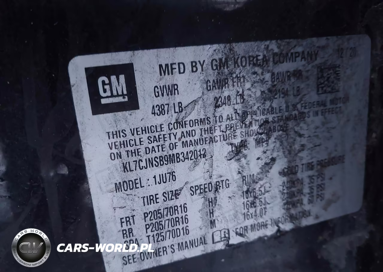 2021 Chevrolet Trax Awd Ls VIN:KL7CJNSB9MB342012 - 9