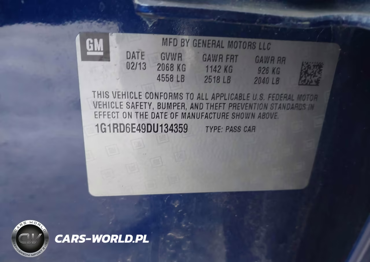 2013 Chevrolet Volt VIN:1G1RD6E49DU134359 - 9