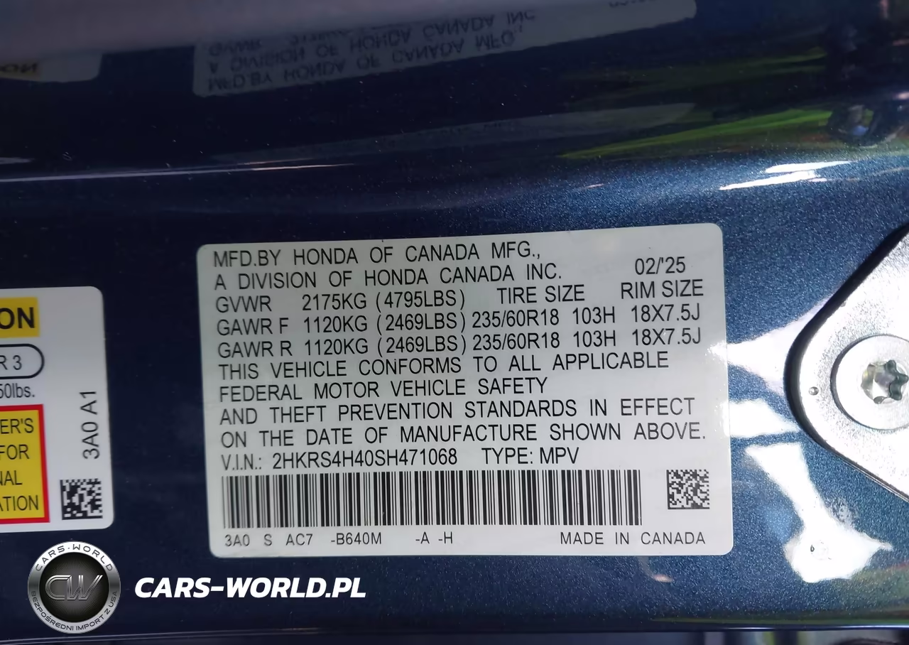 2025 Honda Cr-V Ex Awd VIN:2HKRS4H40SH471068 - 9