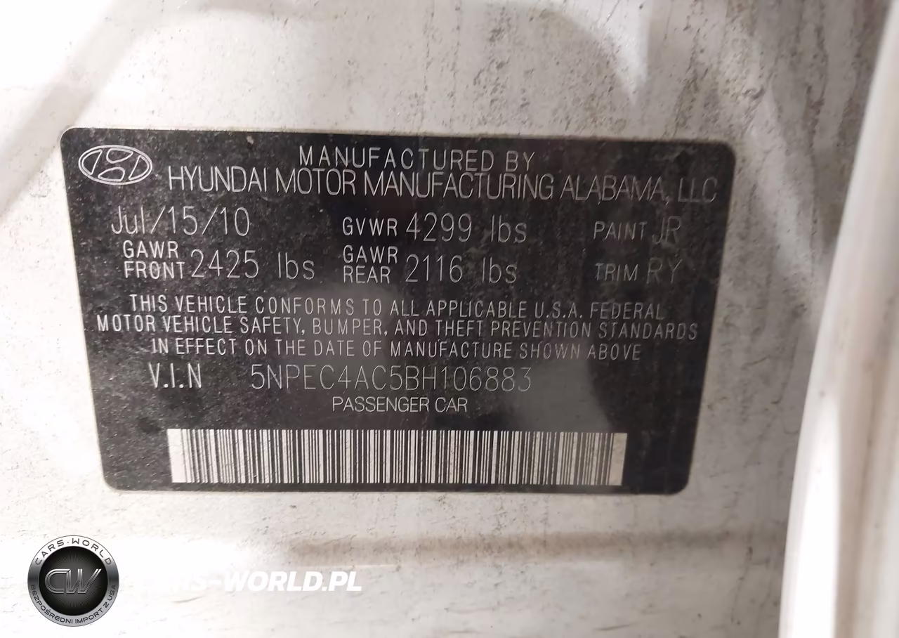 2011 Hyundai Sonata Se-Limited VIN:5NPEC4AC5BH106883 - 9