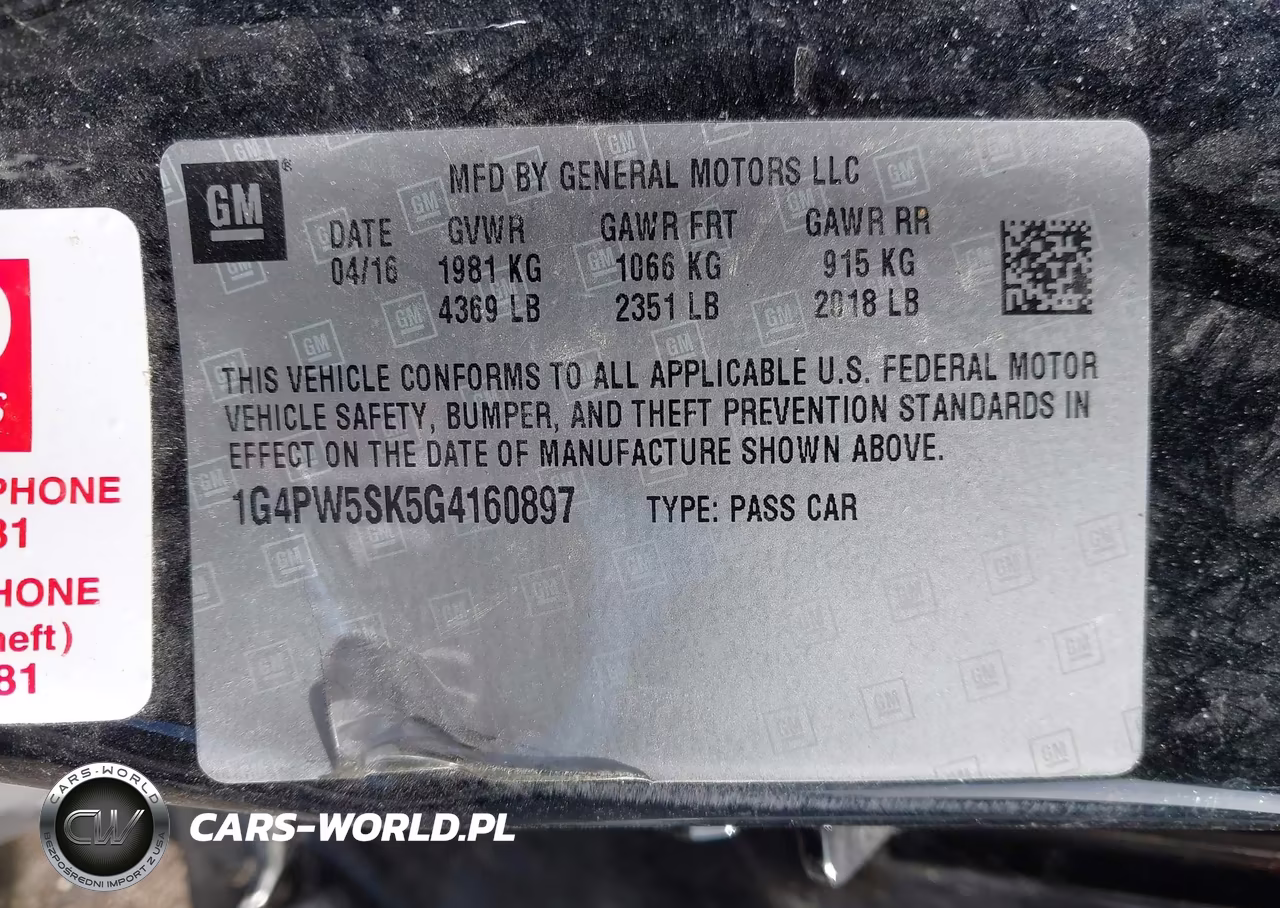 2016 Buick Verano Sport Touring Group VIN:1G4PW5SK5G4160897 - 9