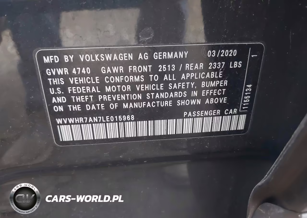 2020 Volkswagen Arteon 2.0T Sel R-Line VIN:WVWHR7AN7LE015968 - 9