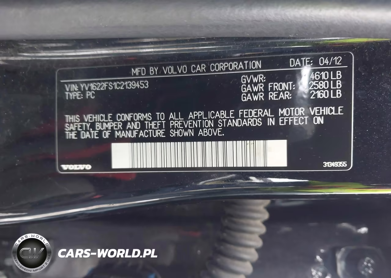 2012 Volvo S60 T5 VIN:YV1622FS1C2139453 - 9