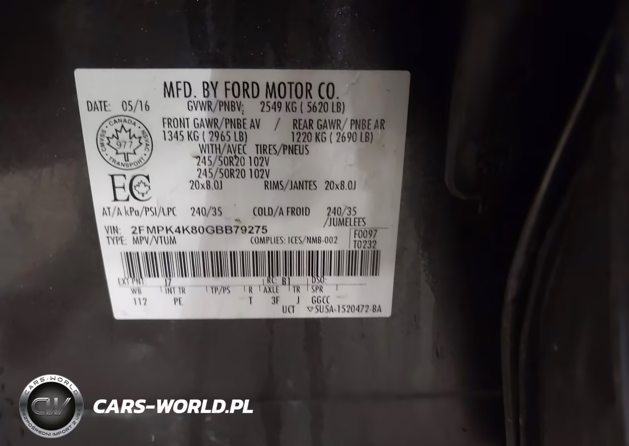 2016 Ford Edge Titanium VIN:2FMPK4K80GBB79275 - 9