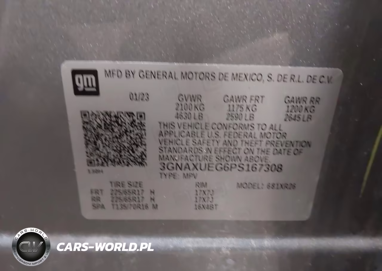 2023 Chevrolet Equinox Awd Lt VIN:3GNAXUEG6PS167308 - 9