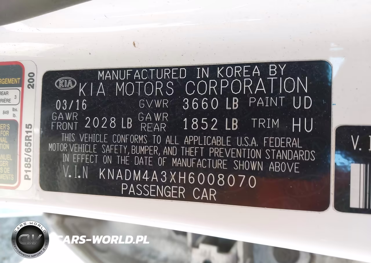 2017 Kia Rio Lx VIN:KNADM4A3XH6008070 - 9