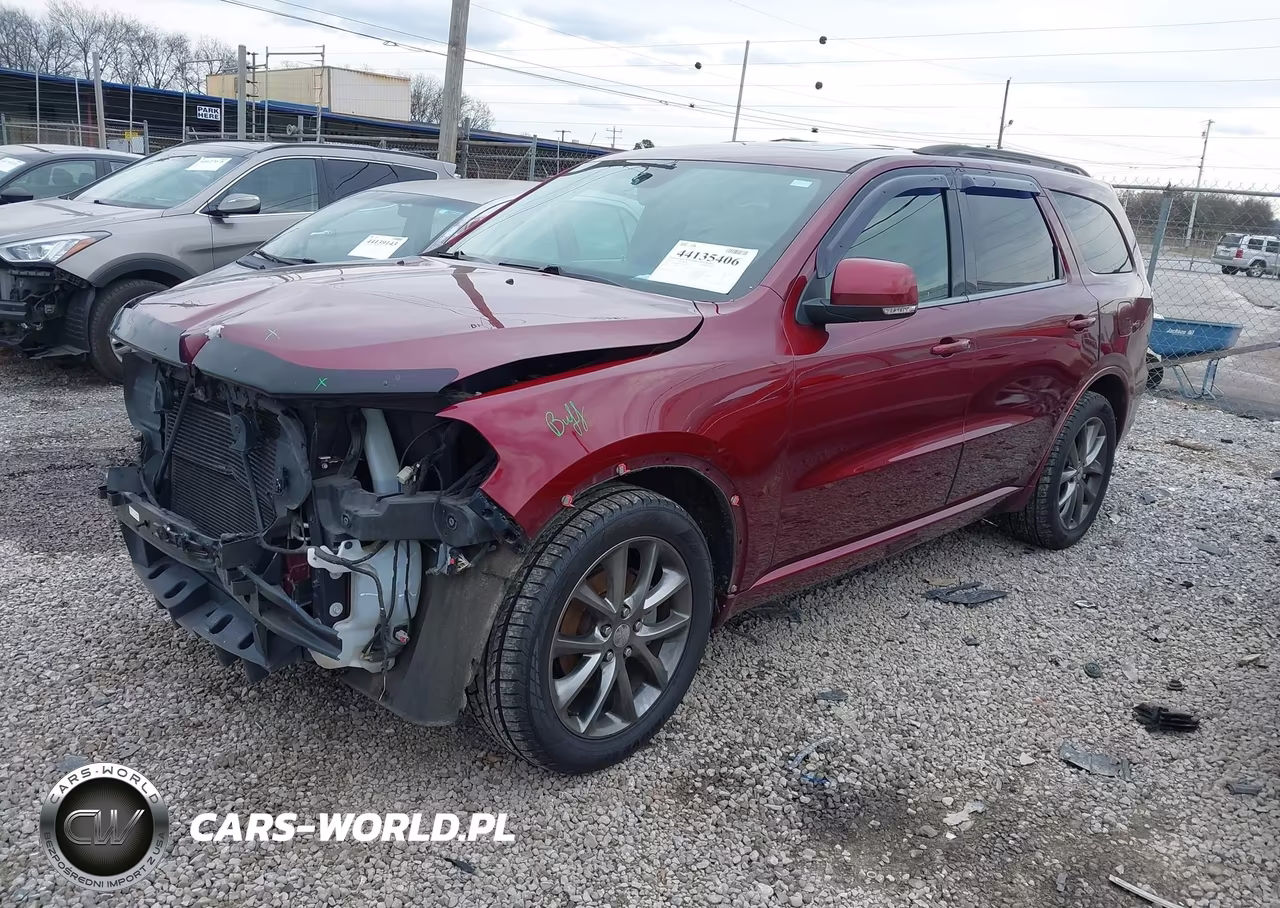 2017 Dodge Durango Gt Rwd VIN:1C4RDHDG9HC780592 - 2