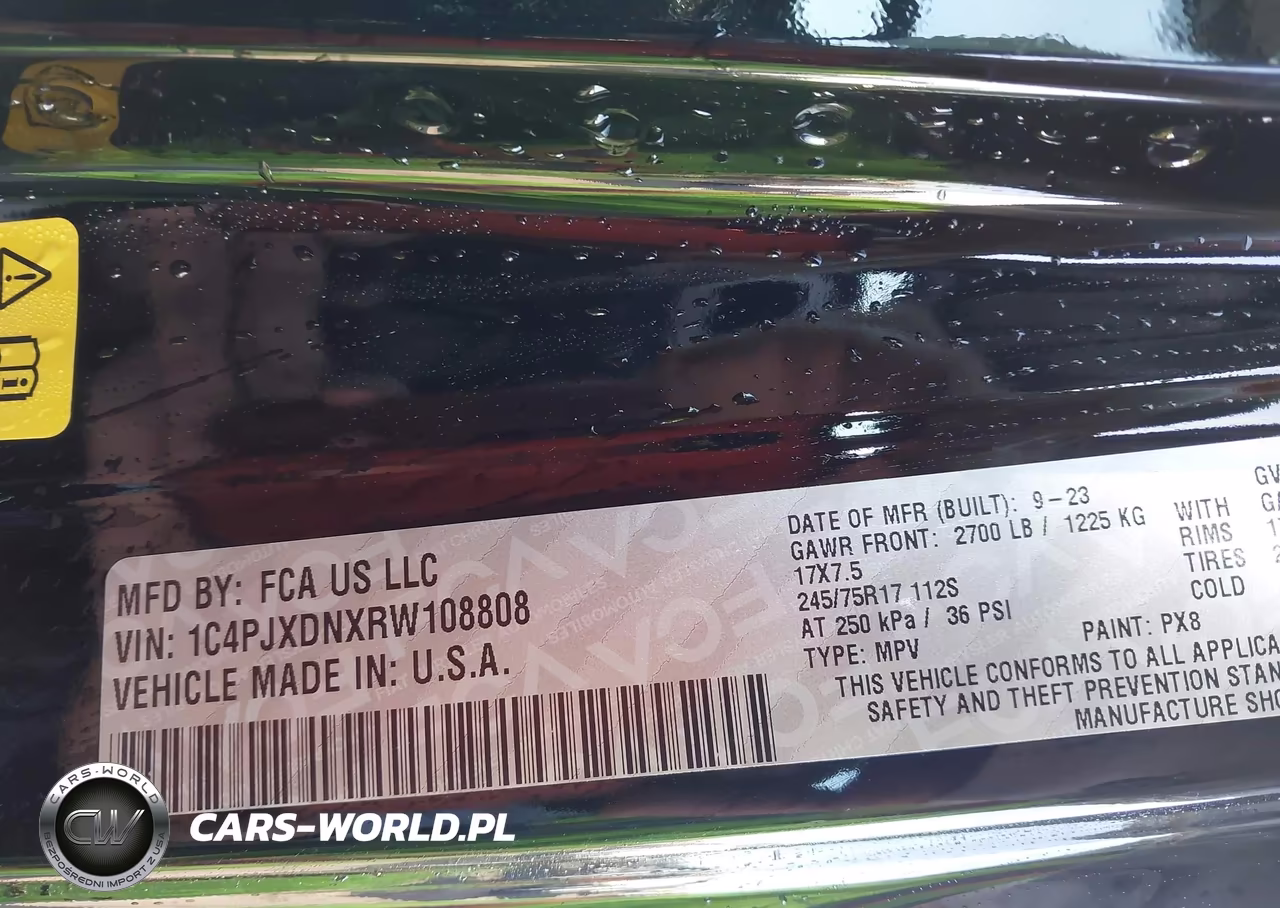 2024 Jeep Wrangler 4-Door Sport S 4X4 VIN:1C4PJXDNXRW108808 - 9