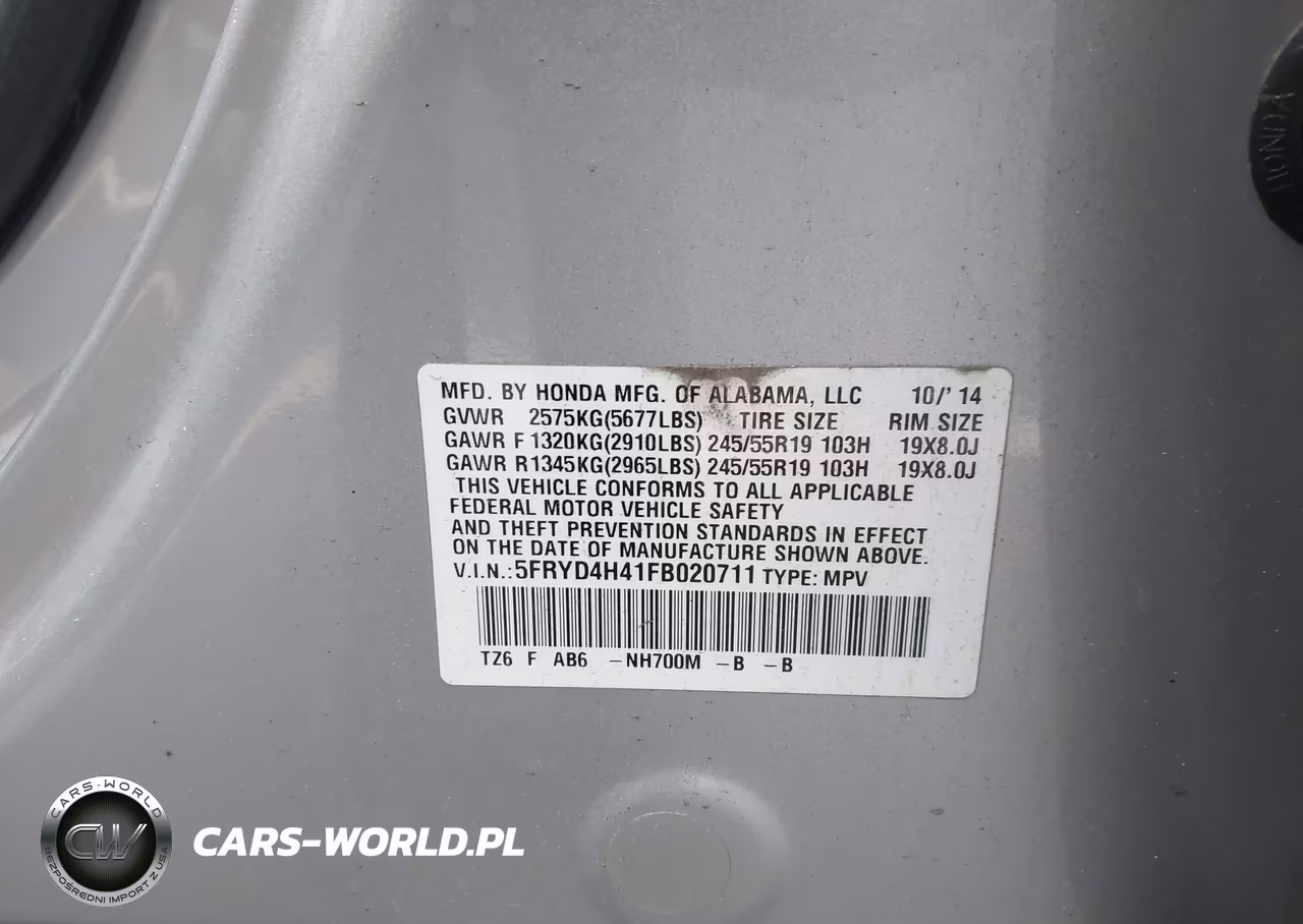 2015 Acura Mdx Technology Package VIN:5FRYD4H41FB020711 - 9