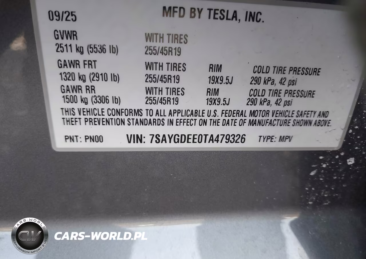 2026 Tesla Model Y Long Range Launch Series-Premium All-Wheel Drive VIN:7SAYGDEE0TA479326 - 9