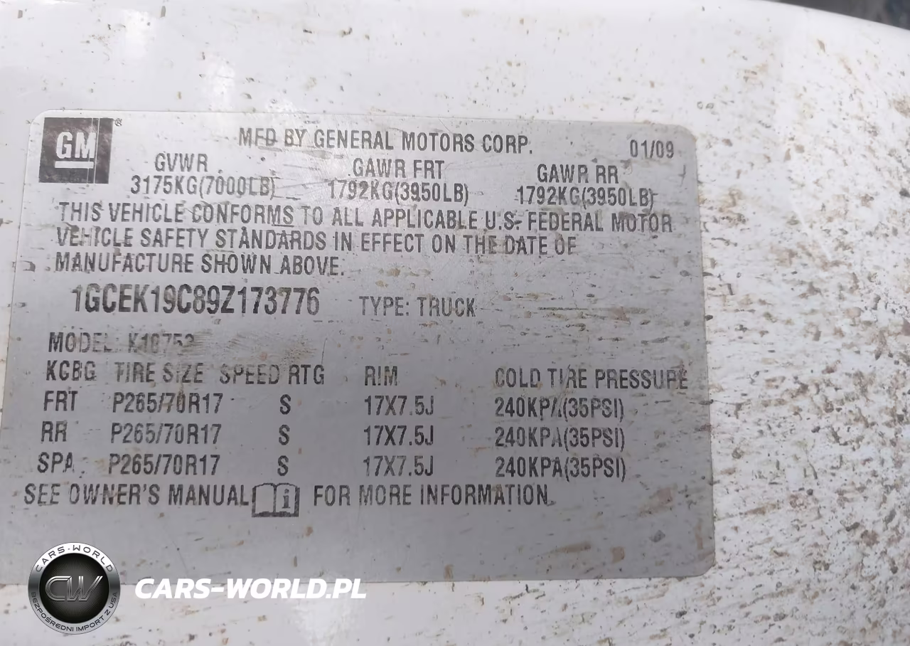 2009 Chevrolet Silverado 1500 Work Truck VIN:1GCEK19C89Z173776 - 9