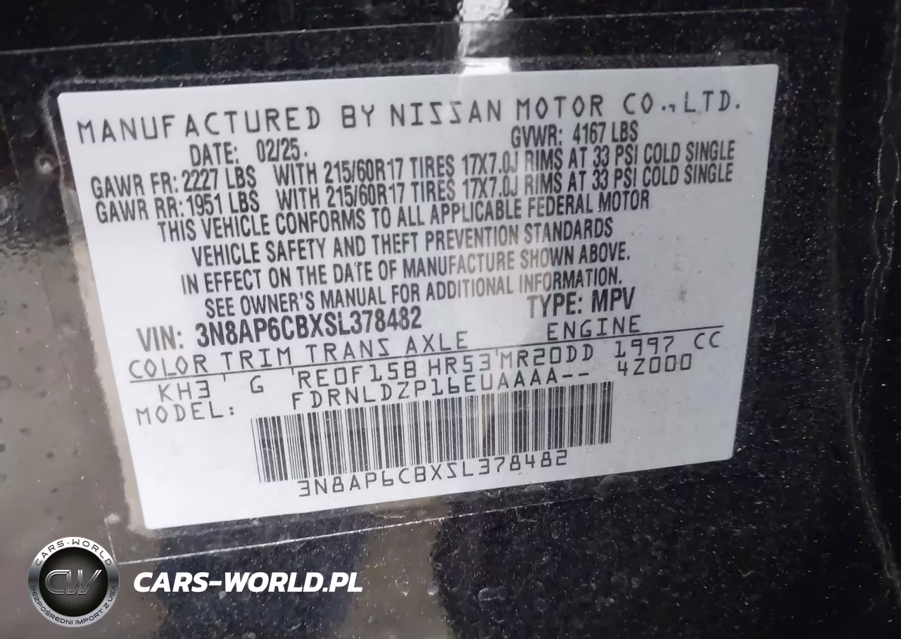 2025 Nissan Kicks Sv Intelligent Awd VIN:3N8AP6CBXSL378482 - 9