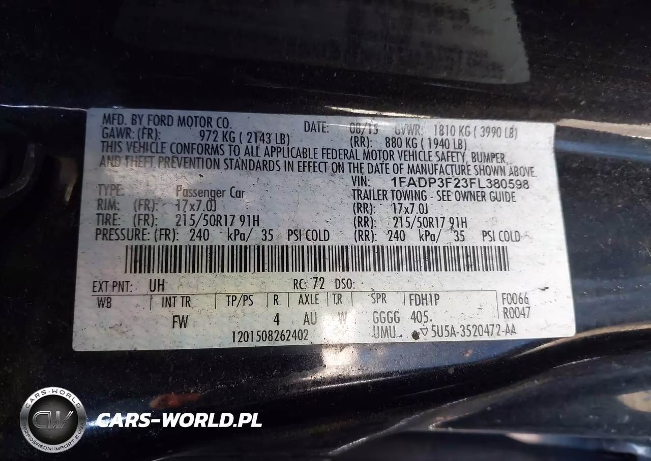 2015 Ford Focus Se VIN:1FADP3F23FL380598 - 9
