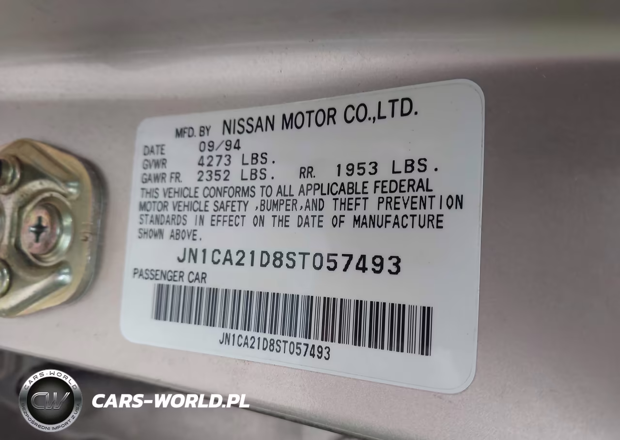 1995 Nissan Maxima Gle-Gxe-Se VIN:JN1CA21D8ST057493 - 9